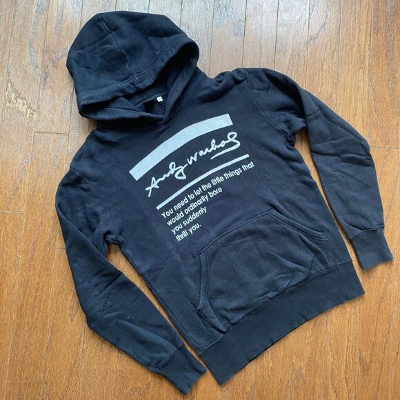 Andy Warhol Black Pullover Hoodie Small - Picture 1 of 3